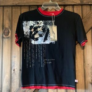 JACKSON Black and Red Artistic boys Tee